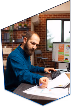 Hombre de negocios trabajando